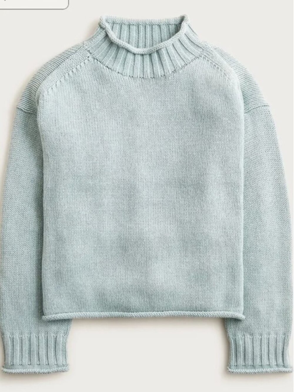 J.Crew Rollneck Sweater Heather Morning Dew Fits Small Sold Out